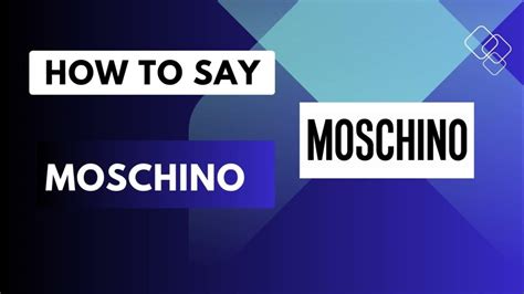 prounce miu miu|how do you pronounce moschino.